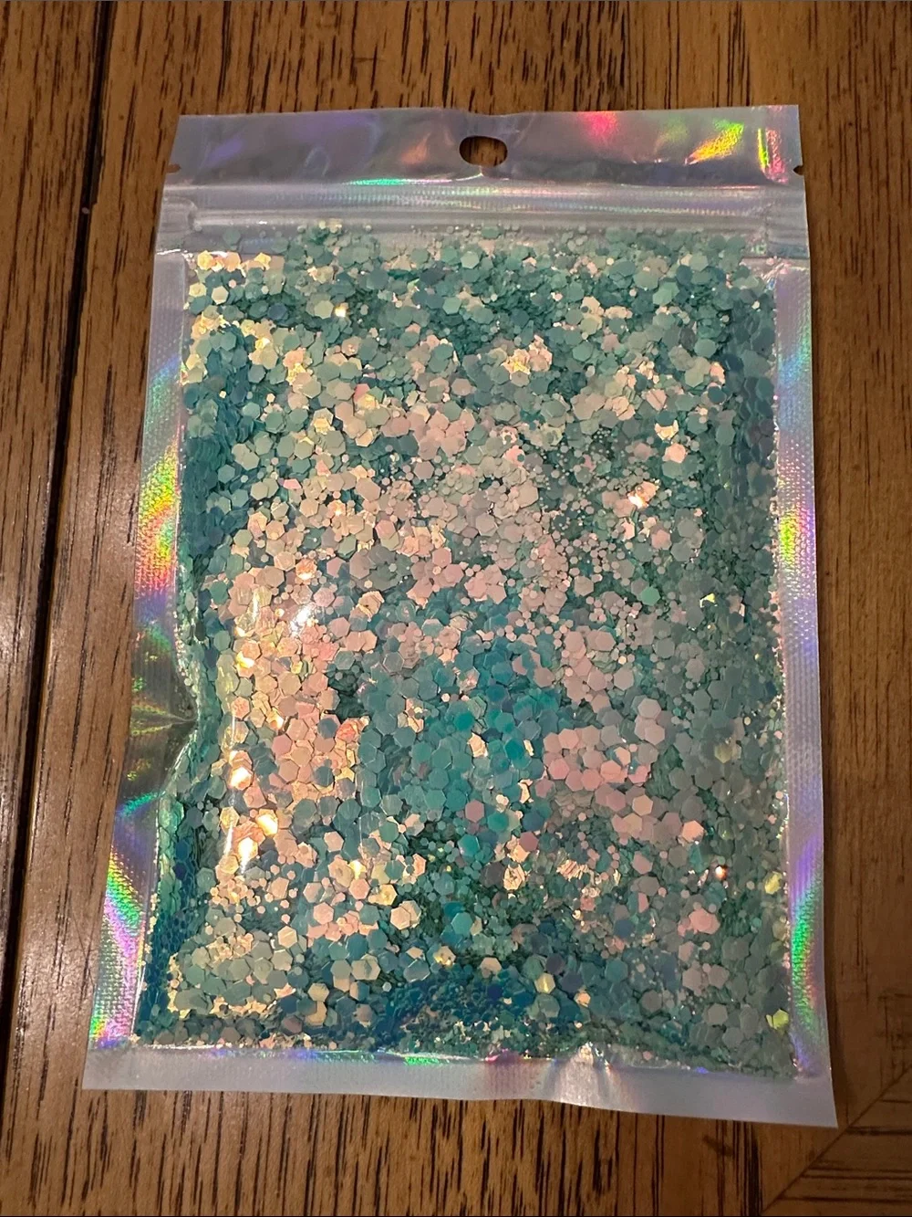 Assorted Green Iridescent Chunky Glitter Mixes - 10 Pack